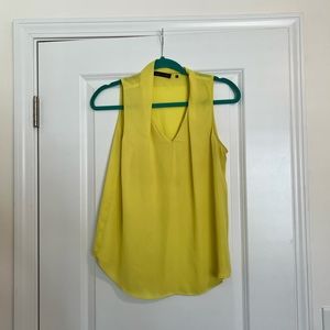 Yellow Sleeveless Blouse